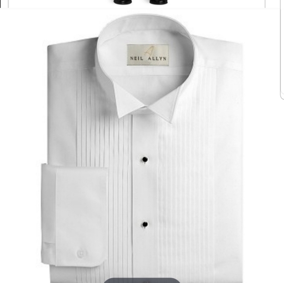 Neil Allyn Other - New! Men's white tuxedo shirt with studs S…